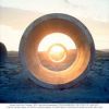 Nancy Holt, sunlight in “Sun Tunnels” (1976), from ‘Troublemakers’ (photo by Nancy Holt)