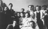 Studio of Emil Filla at UMPRUM, Jitka second from the left. Válová Sisters Archive