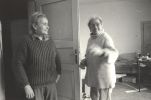 Jitka a Květa ve svém ateliéru, 90. léta, foto: Jiří Hanke, repro archiv sester Válových