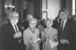 Jitka and Květa being awarded the international J. G. Herder Prize, 1994. Válová Sisters Archive